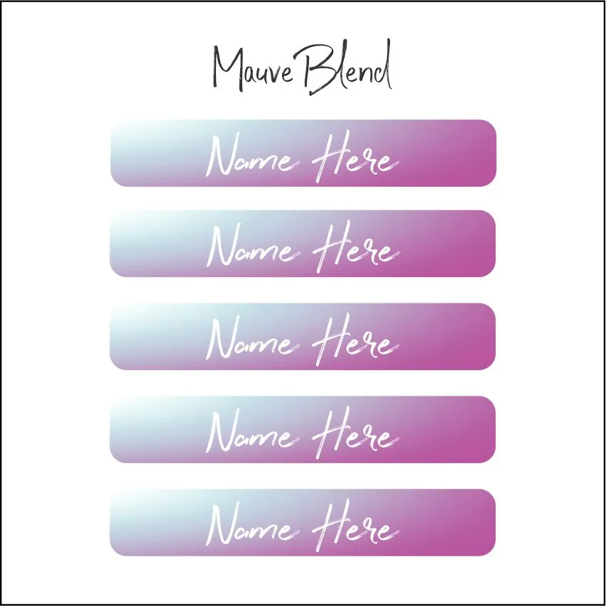 Name Label Waterproof Stickers - qty 48 - Medium 52mmx20mm