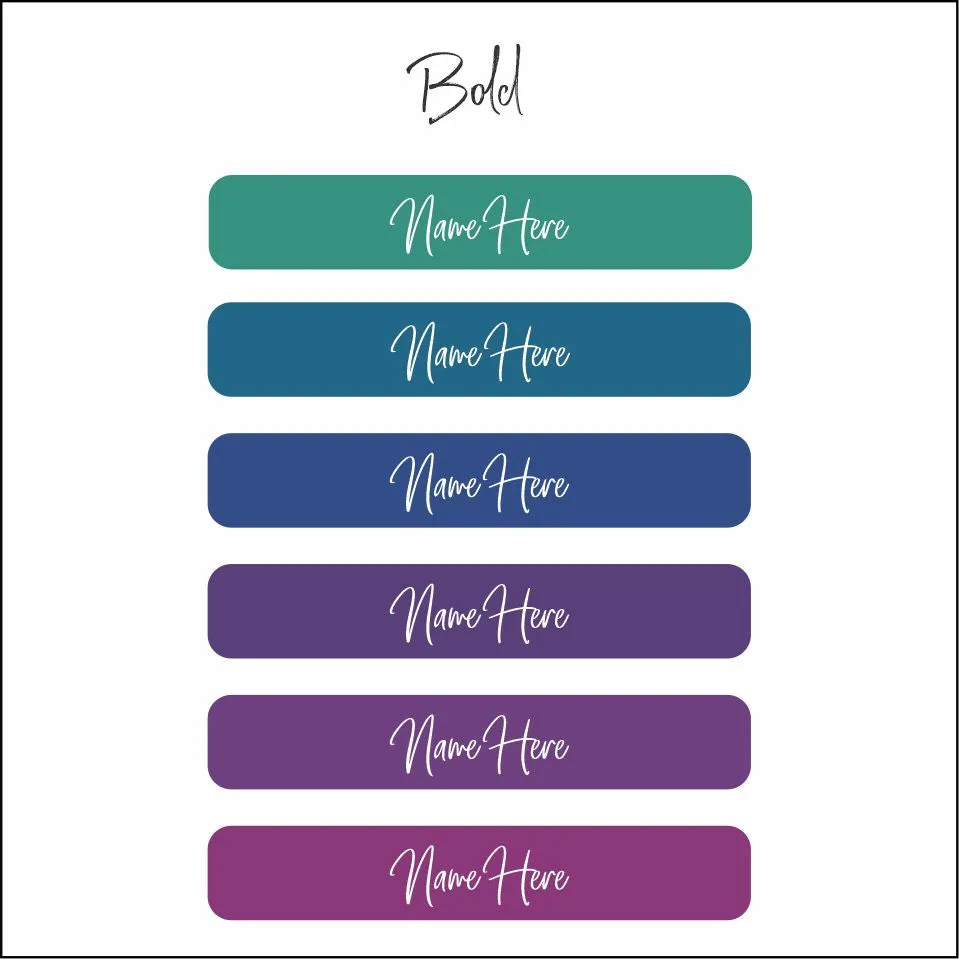 Name Label Waterproof Stickers - qty 48 - Medium 52mmx20mm