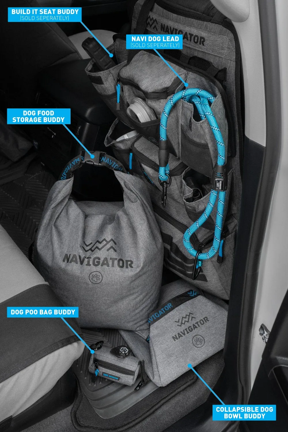 Navigator - 3 Piece Dog Travel Buddy