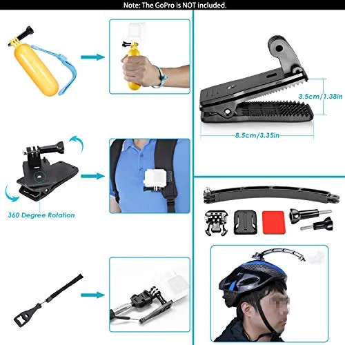 NEEWER 50 in 1 Action Camera Accessory Kit