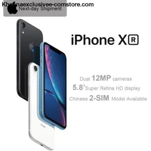 New Apple iPhone XR 6.1" Liquid Retina All Screen 4G LTE FaceID 12MP Camera Waterproof Mobile