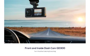 New iZEEKER Front & Inside Dash Cam GD300, no instruction book can get online if needed