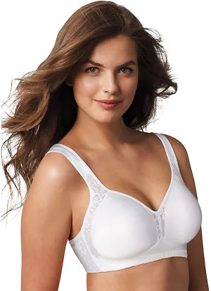 New Playtex Women's 18 Hour Seamless Comfort-Flex Wire-Free Bra, White Sz 42DD!