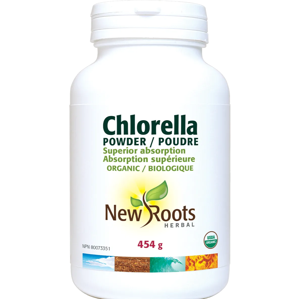 New Roots Chlorella Powder 454g