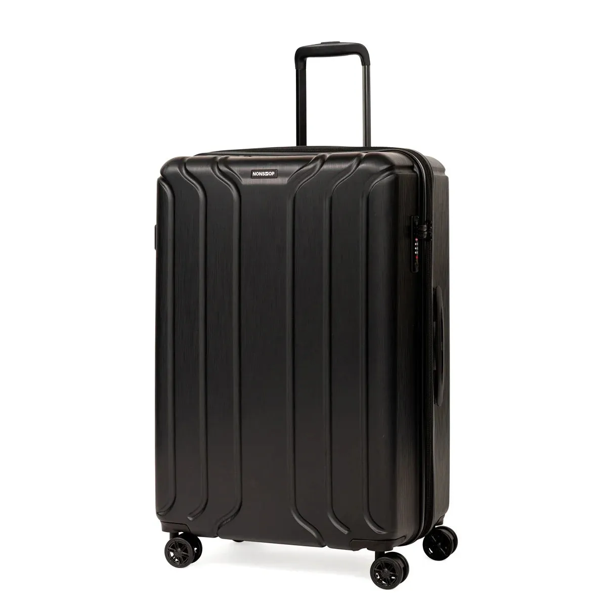 NEW YORK Luggage Expandable Spinner Wheels Hard Side Shell Travel Suitcase Set 3 Piece Lightweight, TSA Lock, Double USB Port   2 Packing Cubes (Black, 3-Piece Set (20/24/28) W/ Power Bank)