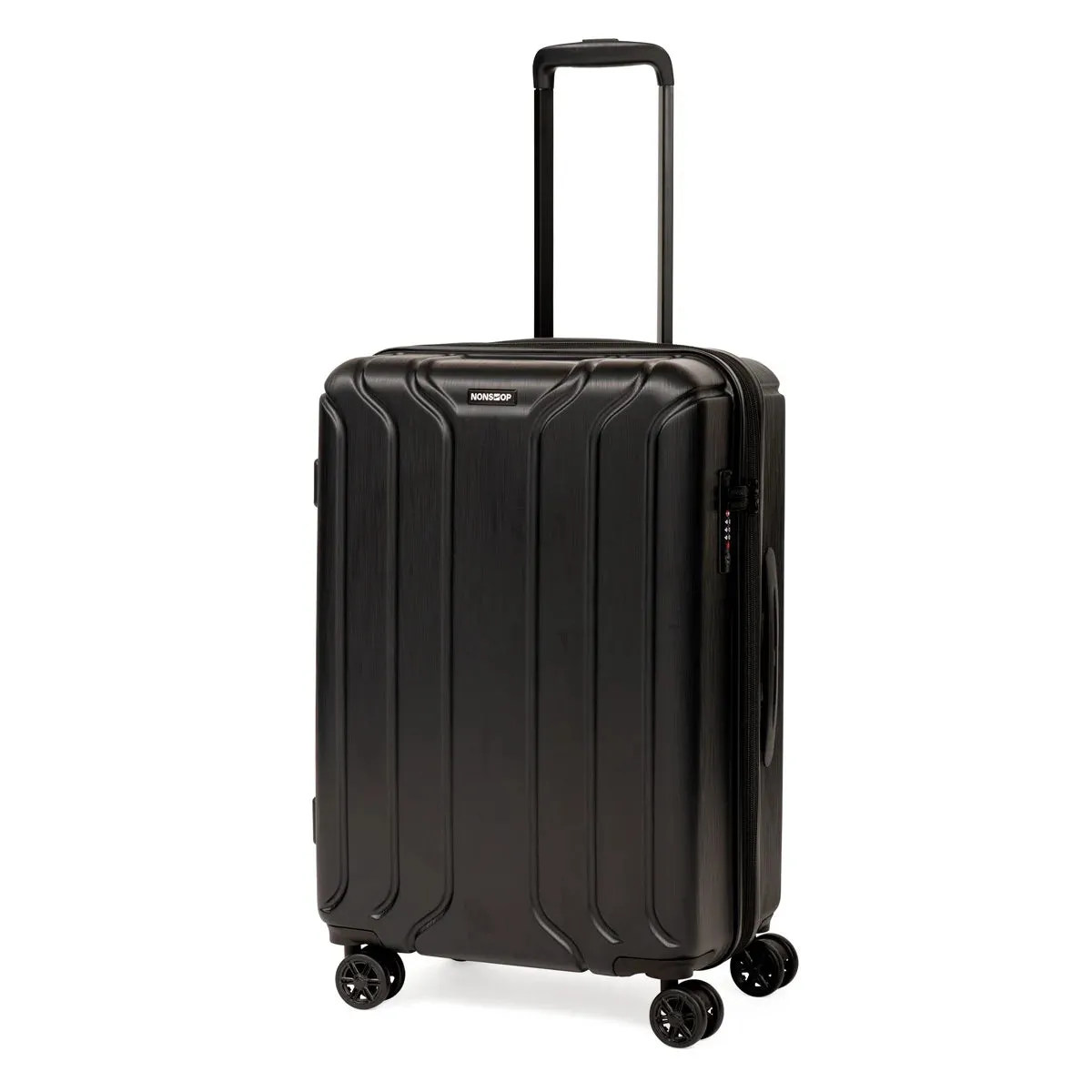 NEW YORK Luggage Expandable Spinner Wheels Hard Side Shell Travel Suitcase Set 3 Piece Lightweight, TSA Lock, Double USB Port   2 Packing Cubes (Black, 3-Piece Set (20/24/28) W/ Power Bank)