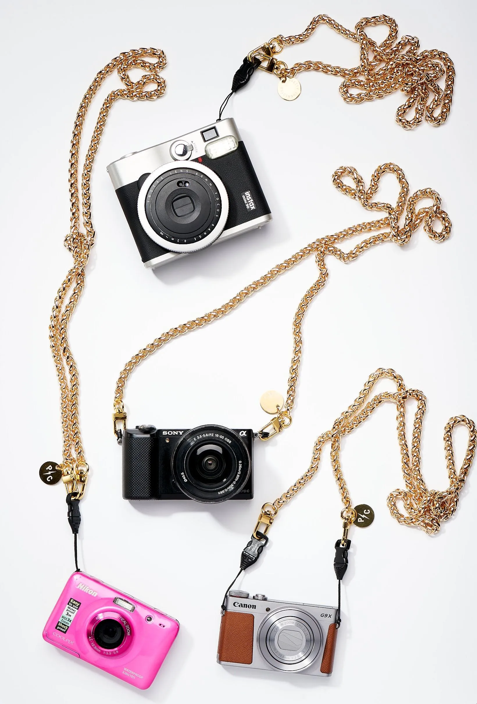 Nikki Gold Chain Camera Strap