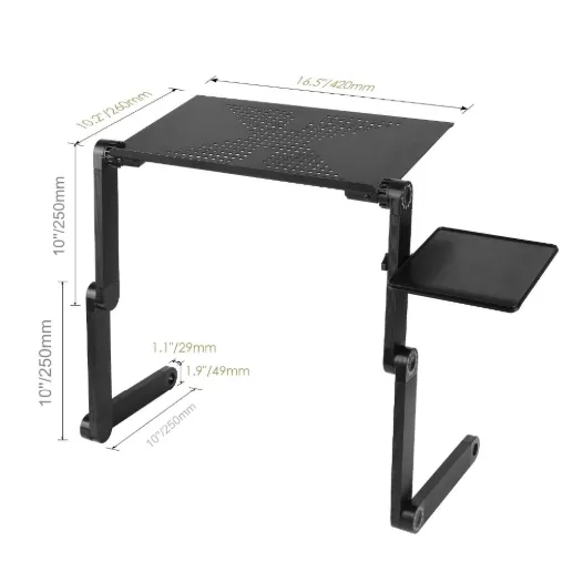 No.1 Selling Ergonomic Adjustable Laptop Stand Folding Bed Desk Table