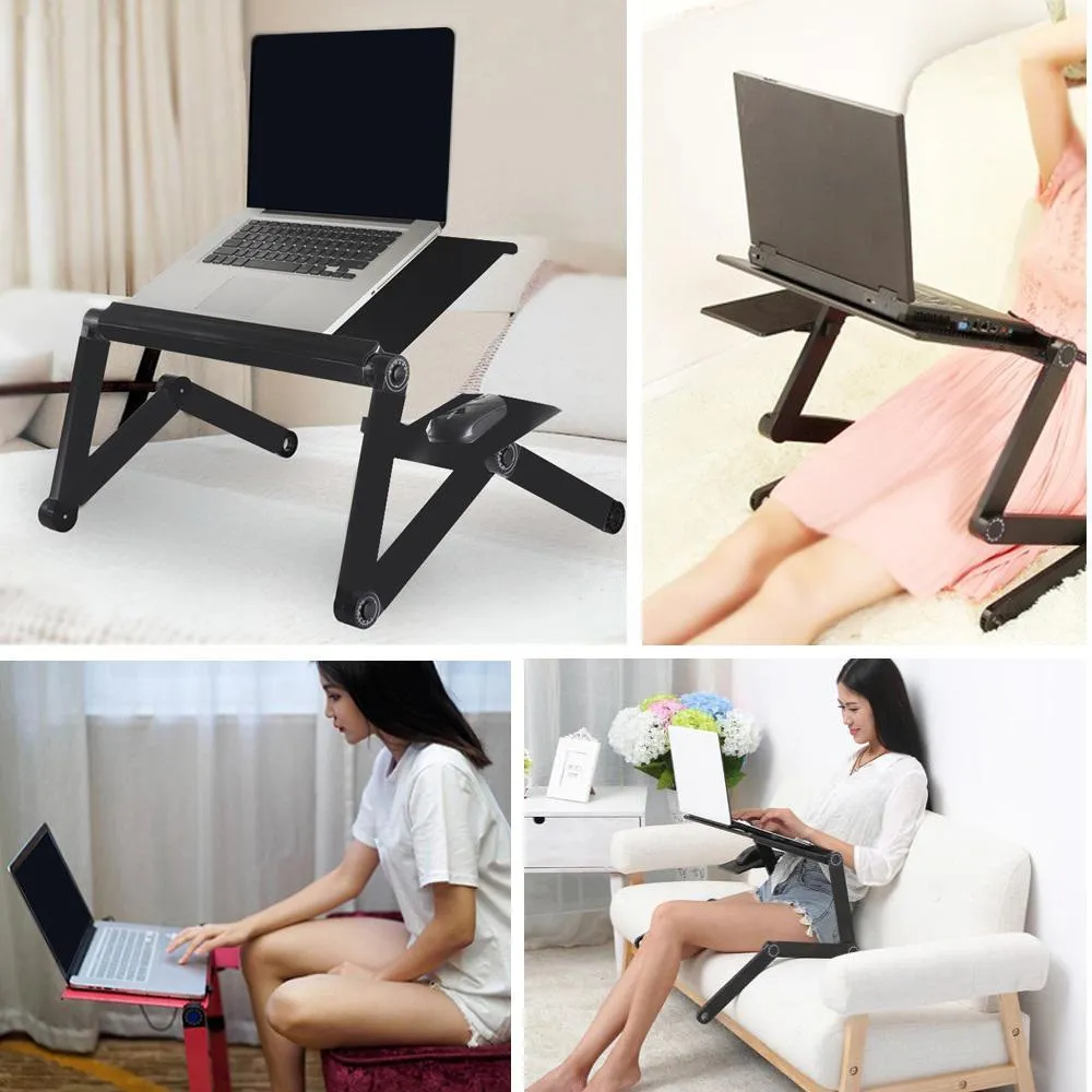 No.1 Selling Ergonomic Adjustable Laptop Stand Folding Bed Desk Table