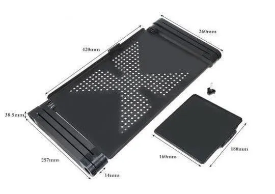 No.1 Selling Ergonomic Adjustable Laptop Stand Folding Bed Desk Table
