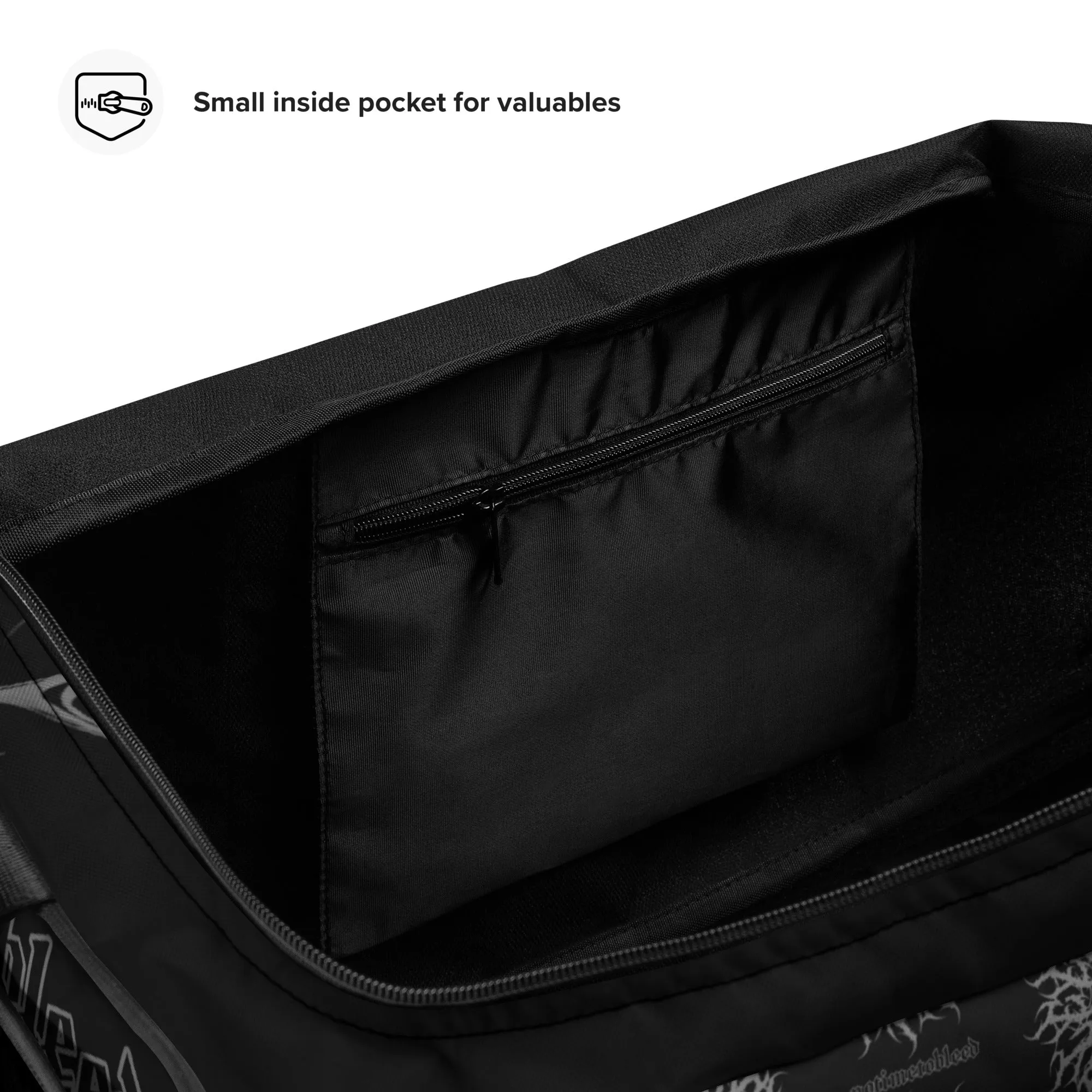 notimetobleed duffle bag