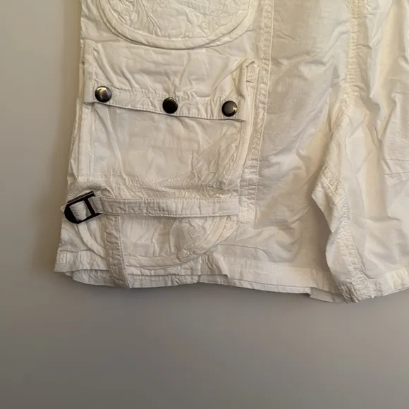 NWOT Free People White Cargo Shorts Size S
