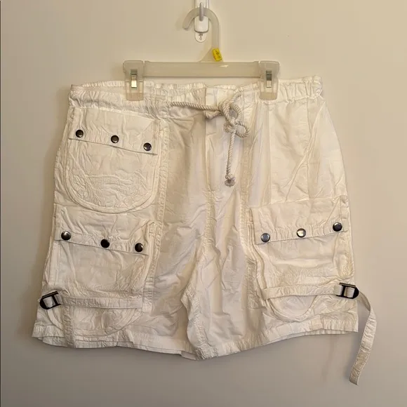 NWOT Free People White Cargo Shorts Size S