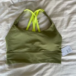 NWT Lululemon Energy Bra Long Line Size 6 B/C Cup
