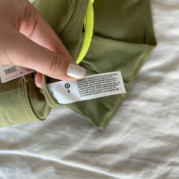 NWT Lululemon Energy Bra Long Line Size 6 B/C Cup