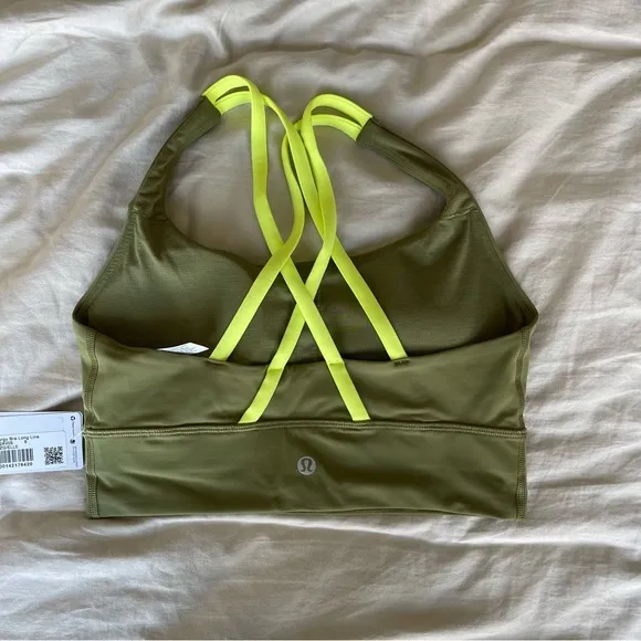NWT Lululemon Energy Bra Long Line Size 6 B/C Cup