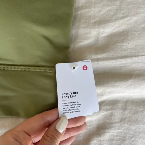 NWT Lululemon Energy Bra Long Line Size 6 B/C Cup