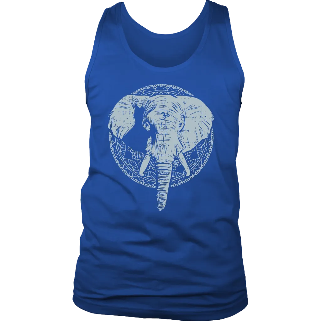 Om Elephant T-shirt, Elephant Mandala T-shirt, Yoga Gift, Meditation Shirt, Elephant T-shirt