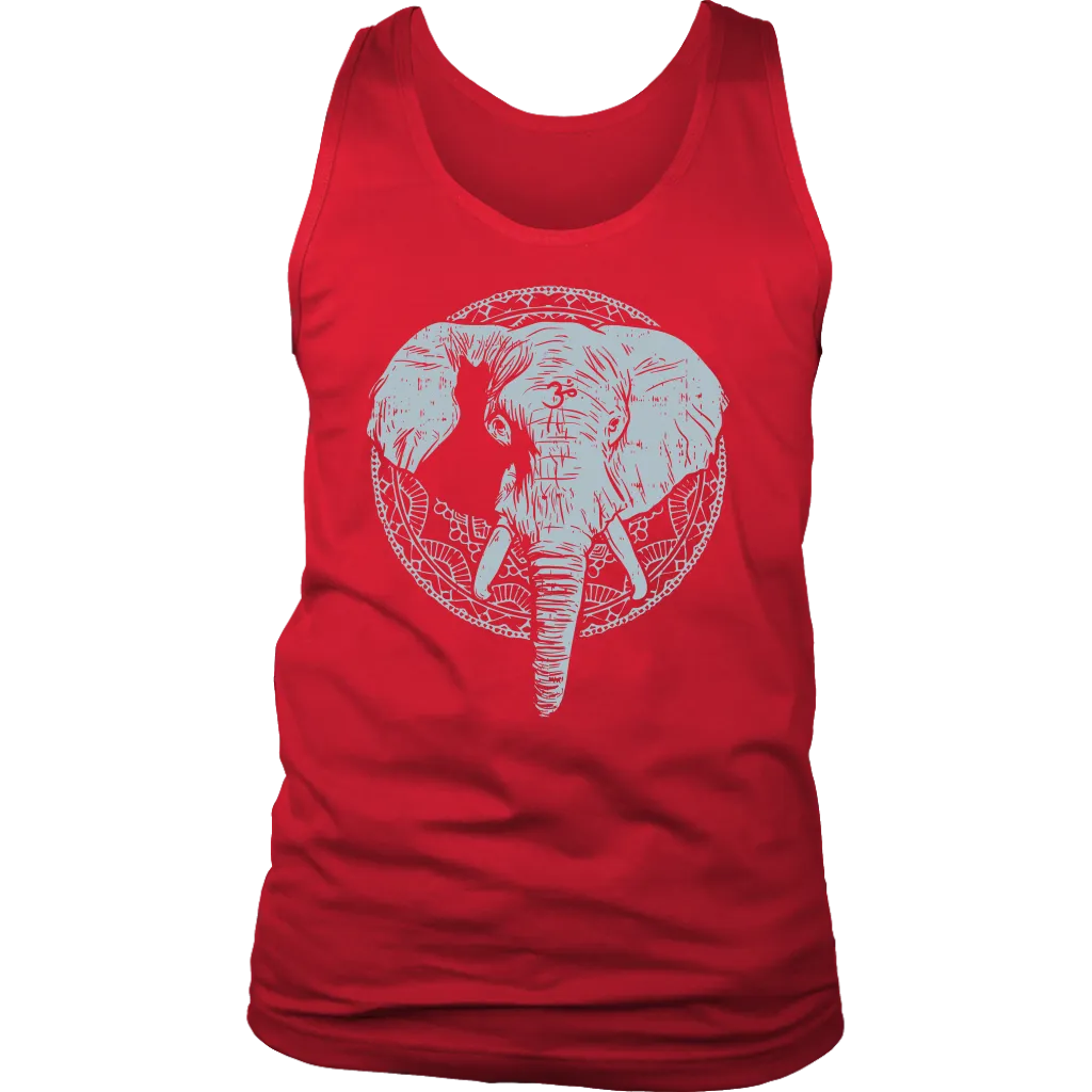 Om Elephant T-shirt, Elephant Mandala T-shirt, Yoga Gift, Meditation Shirt, Elephant T-shirt