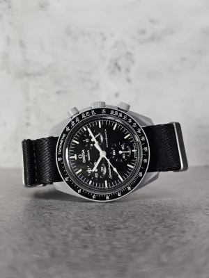 Omega X Swatch MoonSwatch Strap: Premium NATO - Black
