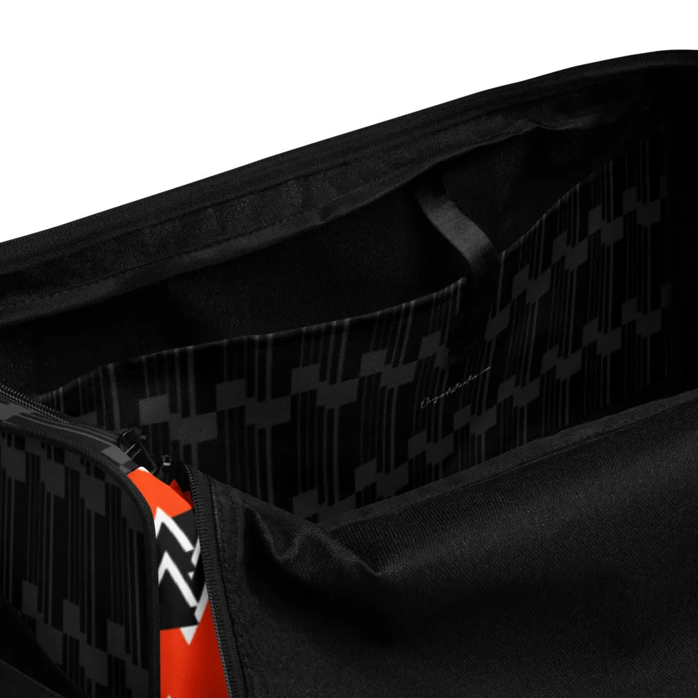 Origen Destination |On-Arrival Point of Origen Symbol-inspired Duffle bag (Orng)