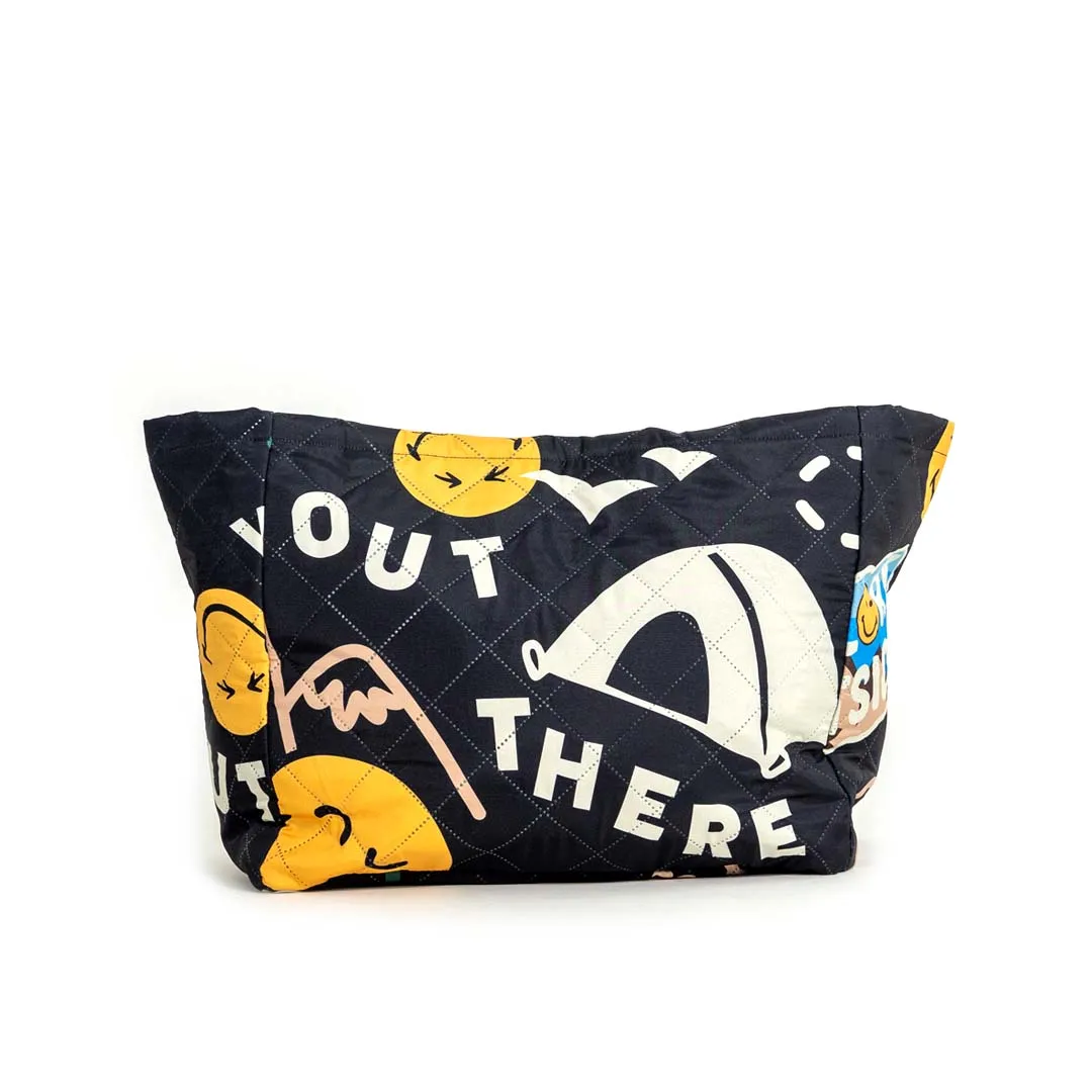 OUTSIDE X SMILEY TOTE BAG