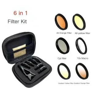 Phone Camera Lens Filter - Orange Yellow Lens Filter for Fish Tank Aquarium Coral Photography