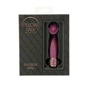 Pillow Talk Secrets Passion Rechargeable Silicone Clitoral Vibrator Wine
