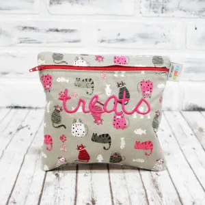 Pink Cats Personalized Reusable Food Bag