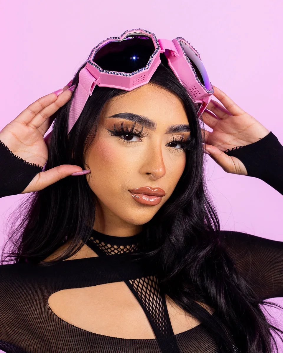 Pink I Heart U Goggles