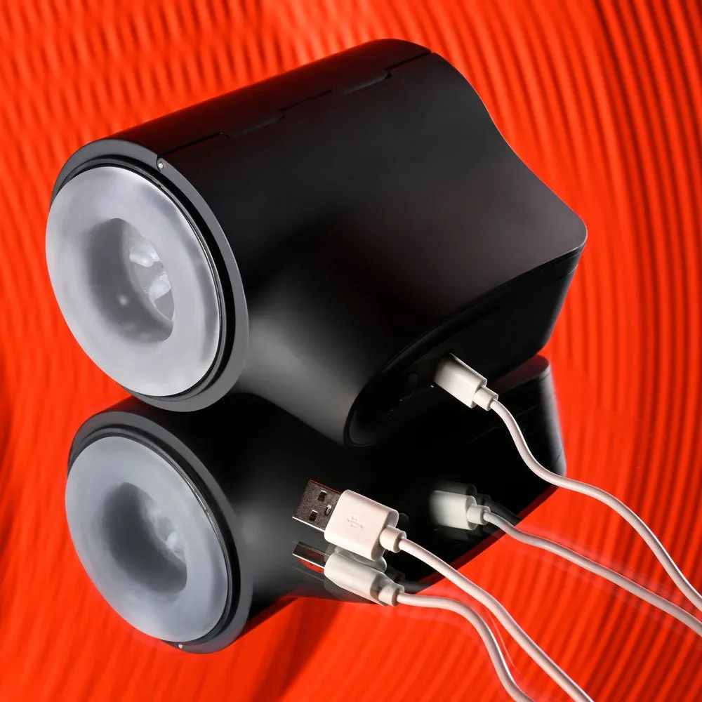 Playboy Pleasure Come Along - Vibrating Stroker - Black