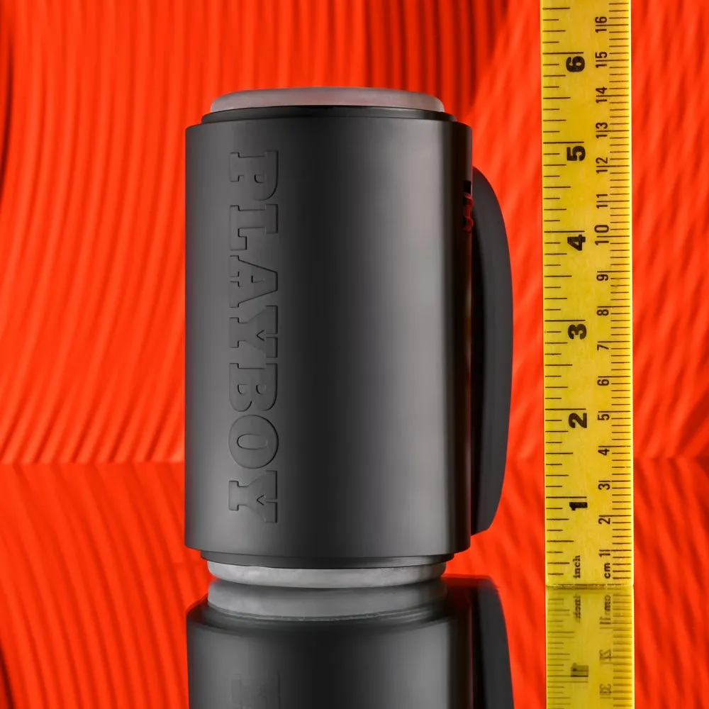 Playboy Pleasure Come Along - Vibrating Stroker - Black