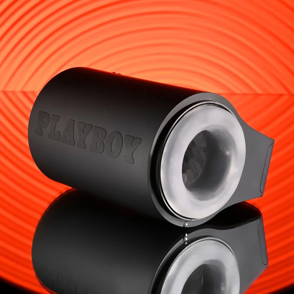 Playboy Pleasure Come Along - Vibrating Stroker - Black