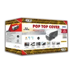 Poptop Caravan Cover 12Ft to 14Ft ADCO Olefin HD 3 Yr Warranty UV Stabilised