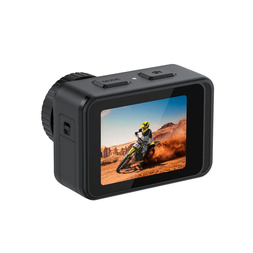 Porodo Lifestyle Fully Waterproof UHD Action Camera Dual Display With Video Stabilisation