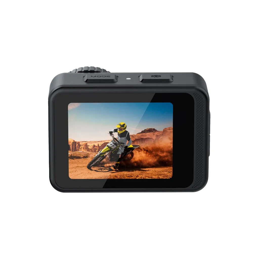 Porodo Lifestyle Fully Waterproof UHD Action Camera Dual Display With Video Stabilisation