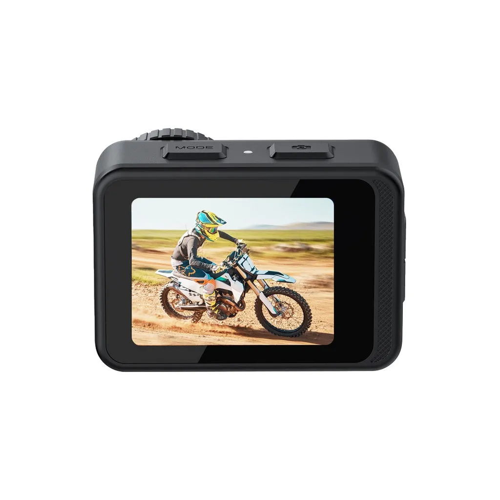 Porodo Lifestyle Fully Waterproof UHD Action Camera Dual Display With Video Stabilisation