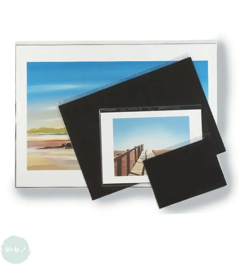 Presentation Portfolio with rings- Heavy Gauge Display Sleeves- Singles A4