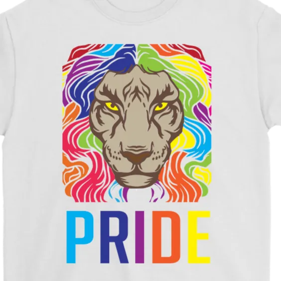 Pride Lion T-shirt, Gift of Pride Lion, Pride Lion Shirt, Pride T-shirt, Gift for LGBTQ