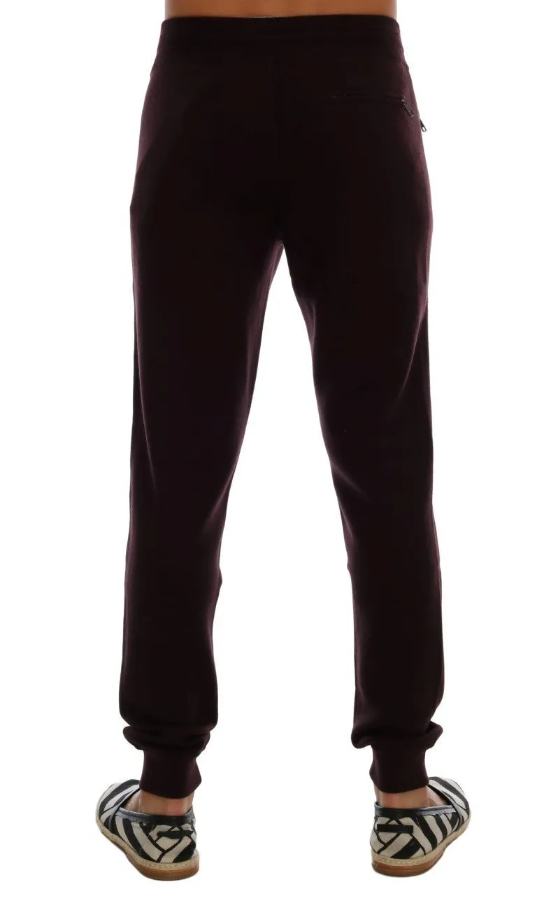 Purple Cashmere Gym Training Sport Pants