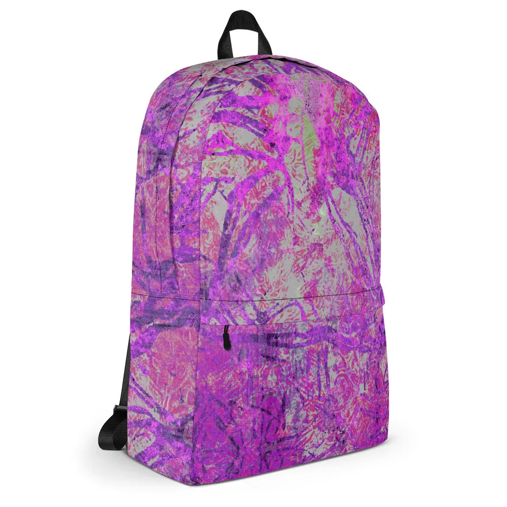 Purple Leaf Backpack