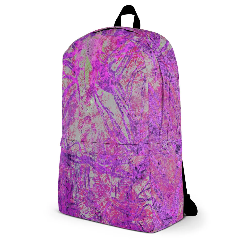 Purple Leaf Backpack