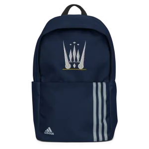 Purple Rich Apparel | White On Navy Adidas Backpack