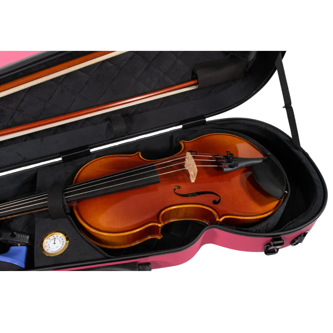 RAAN Shaped Violin Case Barbie Pink 1/4-1/2