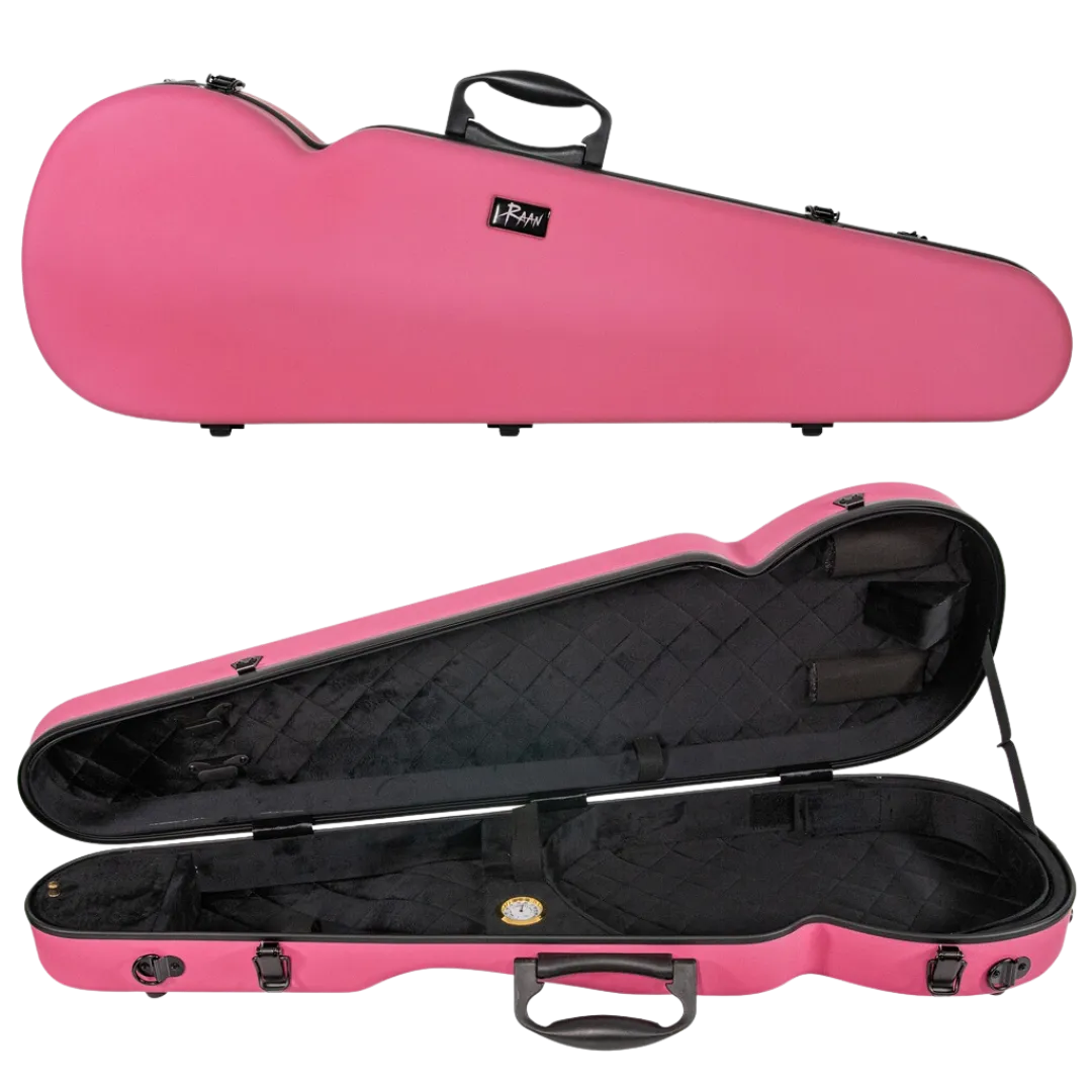 RAAN Shaped Violin Case Barbie Pink 1/4-1/2