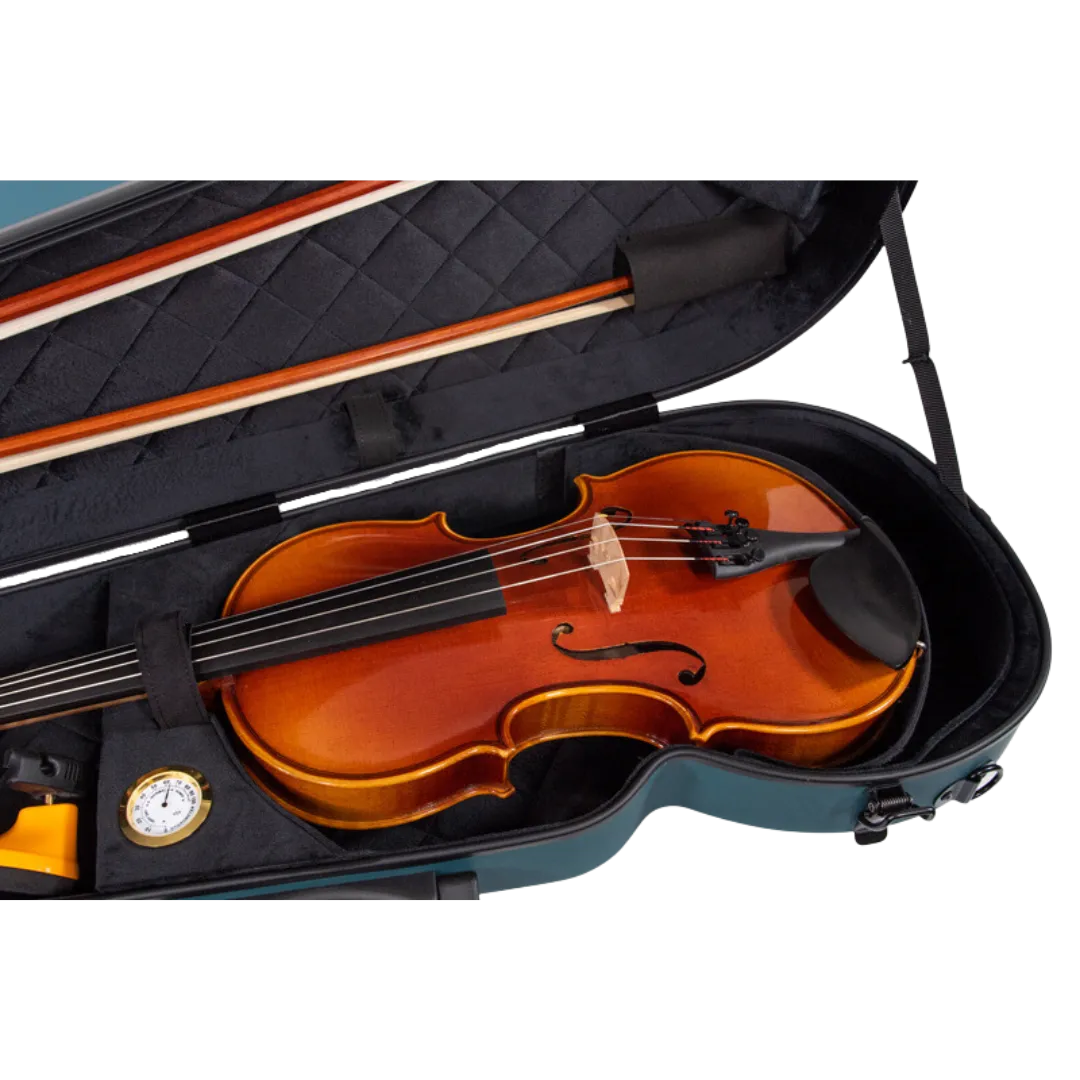 RAAN Shaped Violin Case Mediterranean Blue 1/4-1/2