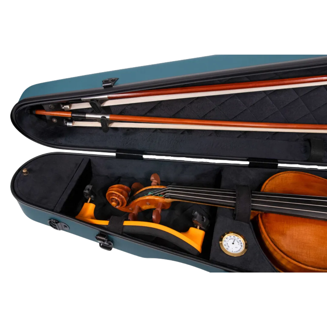 RAAN Shaped Violin Case Mediterranean Blue 1/4-1/2