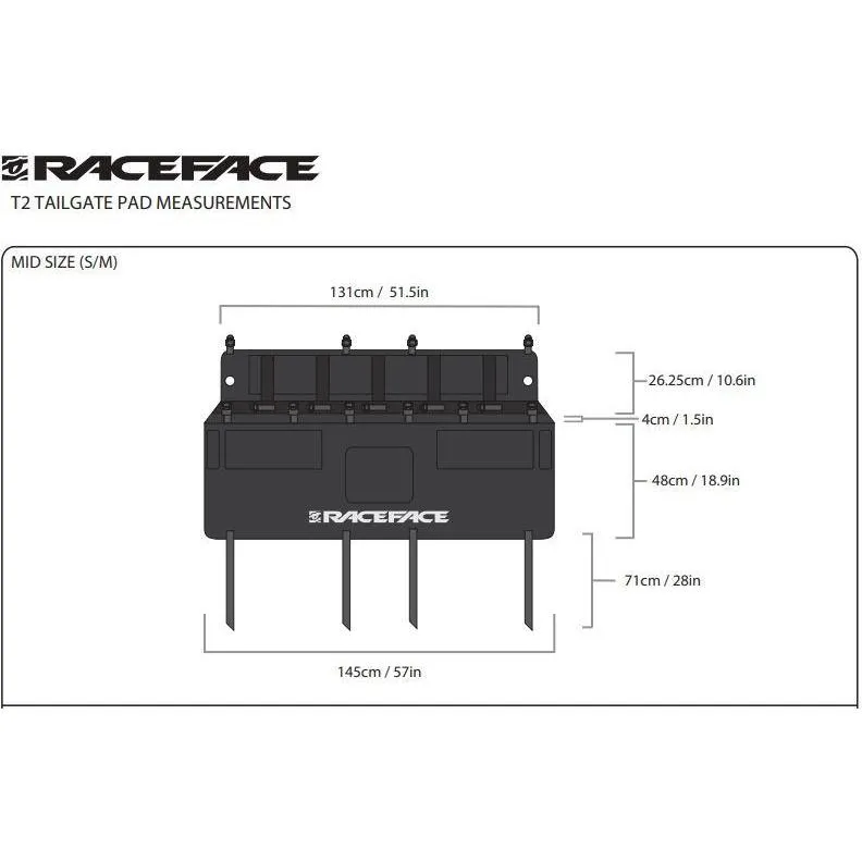 RaceFace T2 Tailgate Pad