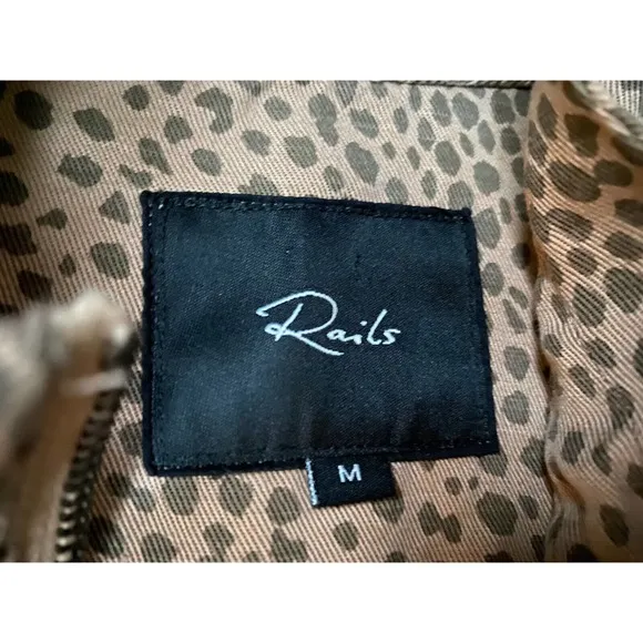 Rails Tennessee Jacket Tawny Spots Animal print Sporty Utility  ~ M