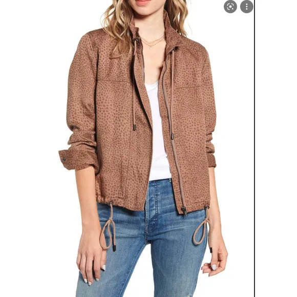 Rails Tennessee Jacket Tawny Spots Animal print Sporty Utility  ~ M